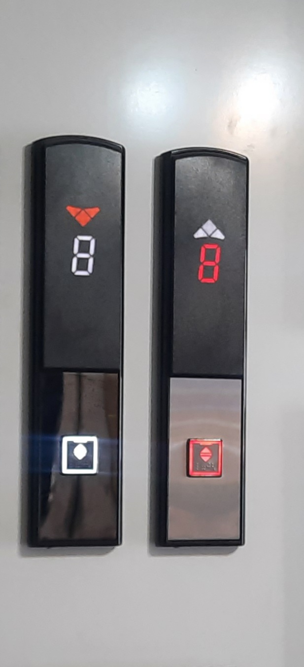 پنل شستی احضار طبقه آسانسور مدل s30 / مخصوص برج مجتمع اداری مسکونی گیرلس - (118 آسانسوری) تولید و فروش پنل شستی آسانسور